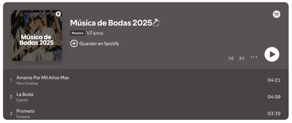canciones aniversario de bodas