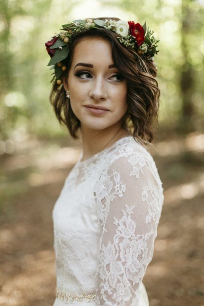 peinados pelo rizado para bodas