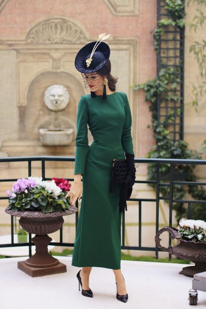 invitada de boda en invierno